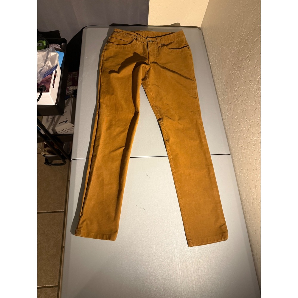 Lululemon ABC Pant Slim Utilitech Copper Brown Ochre Mens 28 LM5ABNS